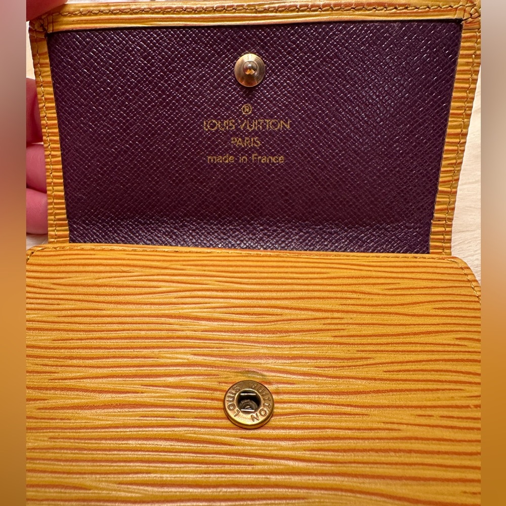 Louis Vuitton Yellow & Purple Epi Wallet - Picture 3 of 10